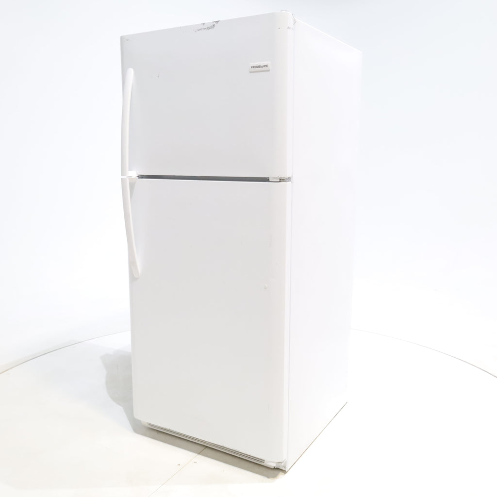 Pictures of 30 in. Wide White Frigidaire 20.4 cu. ft. Top Freezer Refrigerator with Reversible Doors - Certified Refurbished - Neu Appliance Outlet - Discount Appliance Outlet in Austin, Tx