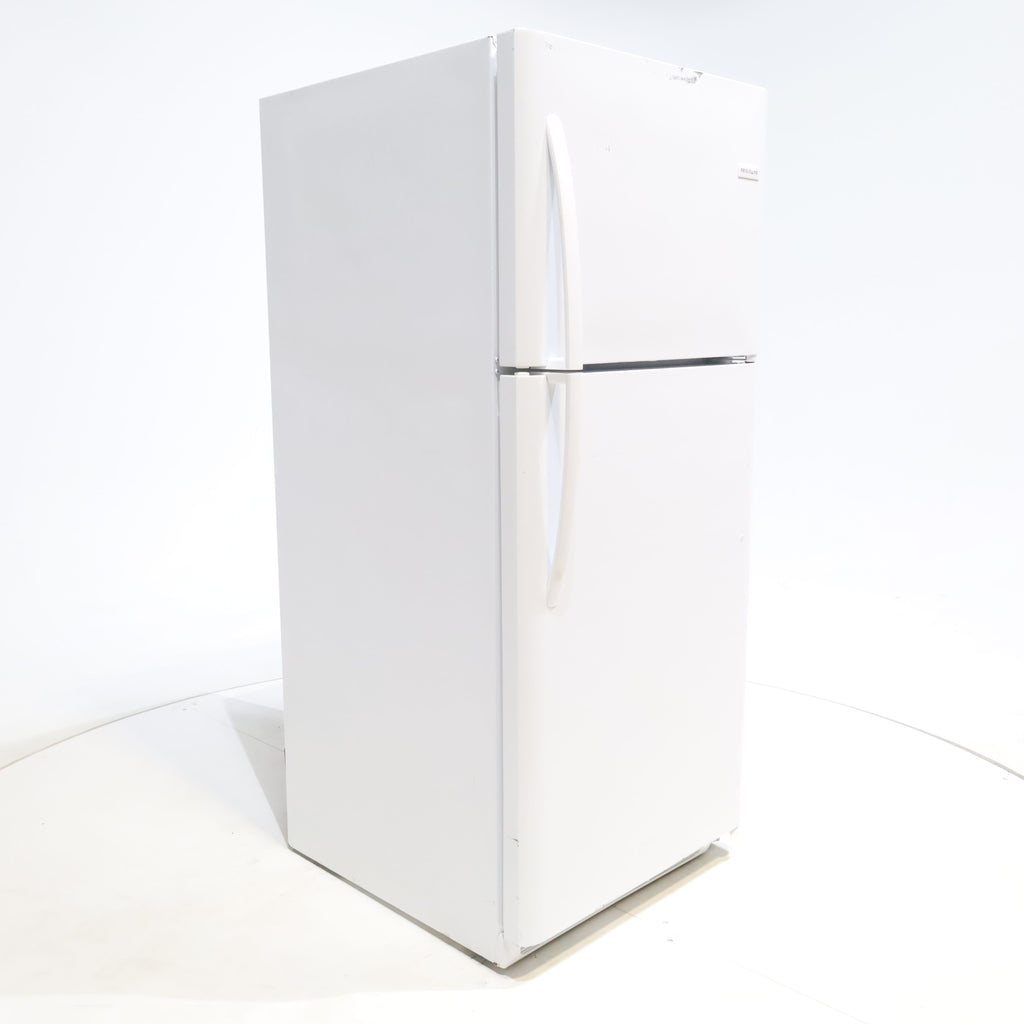 Pictures of 30 in. Wide White Frigidaire 20.4 cu. ft. Top Freezer Refrigerator with Reversible Doors - Certified Refurbished - Neu Appliance Outlet - Discount Appliance Outlet in Austin, Tx