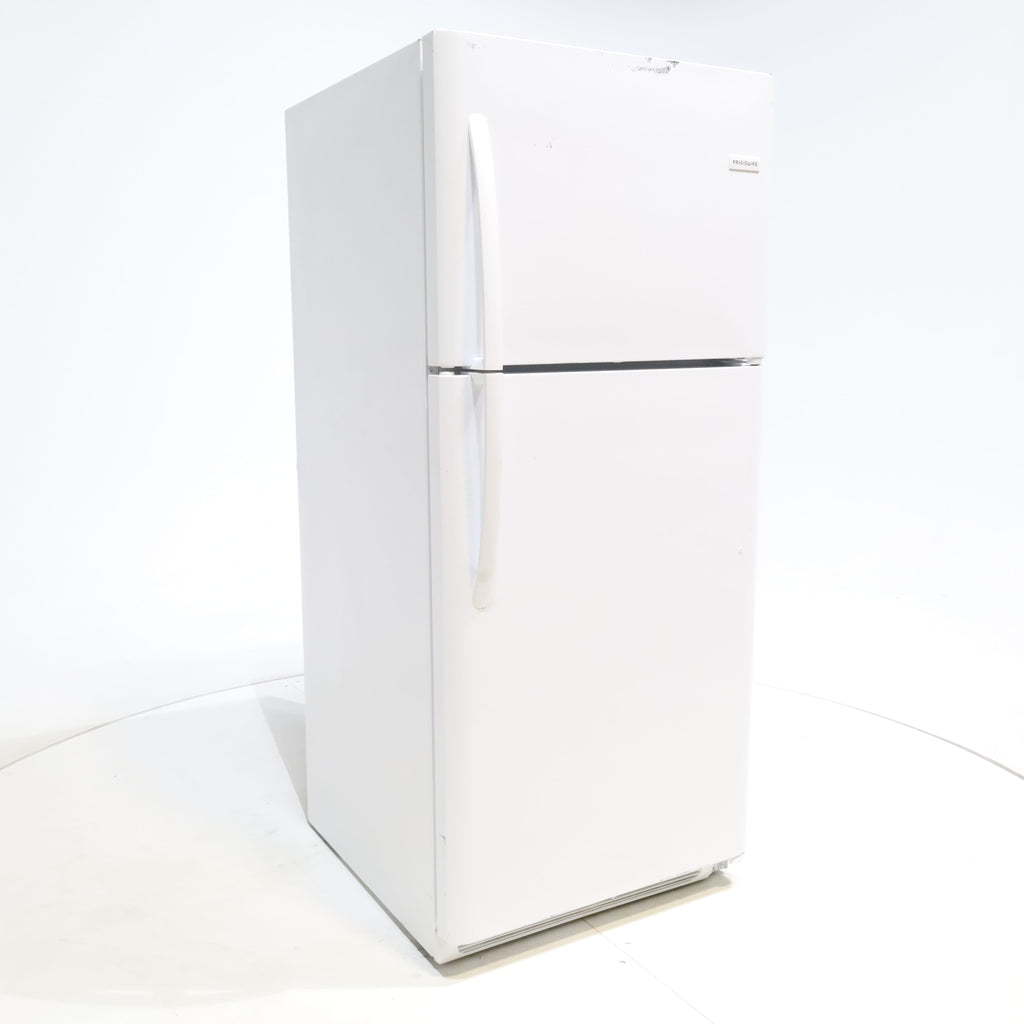 Pictures of 30 in. Wide White Frigidaire 20.4 cu. ft. Top Freezer Refrigerator with Reversible Doors - Certified Refurbished - Neu Appliance Outlet - Discount Appliance Outlet in Austin, Tx