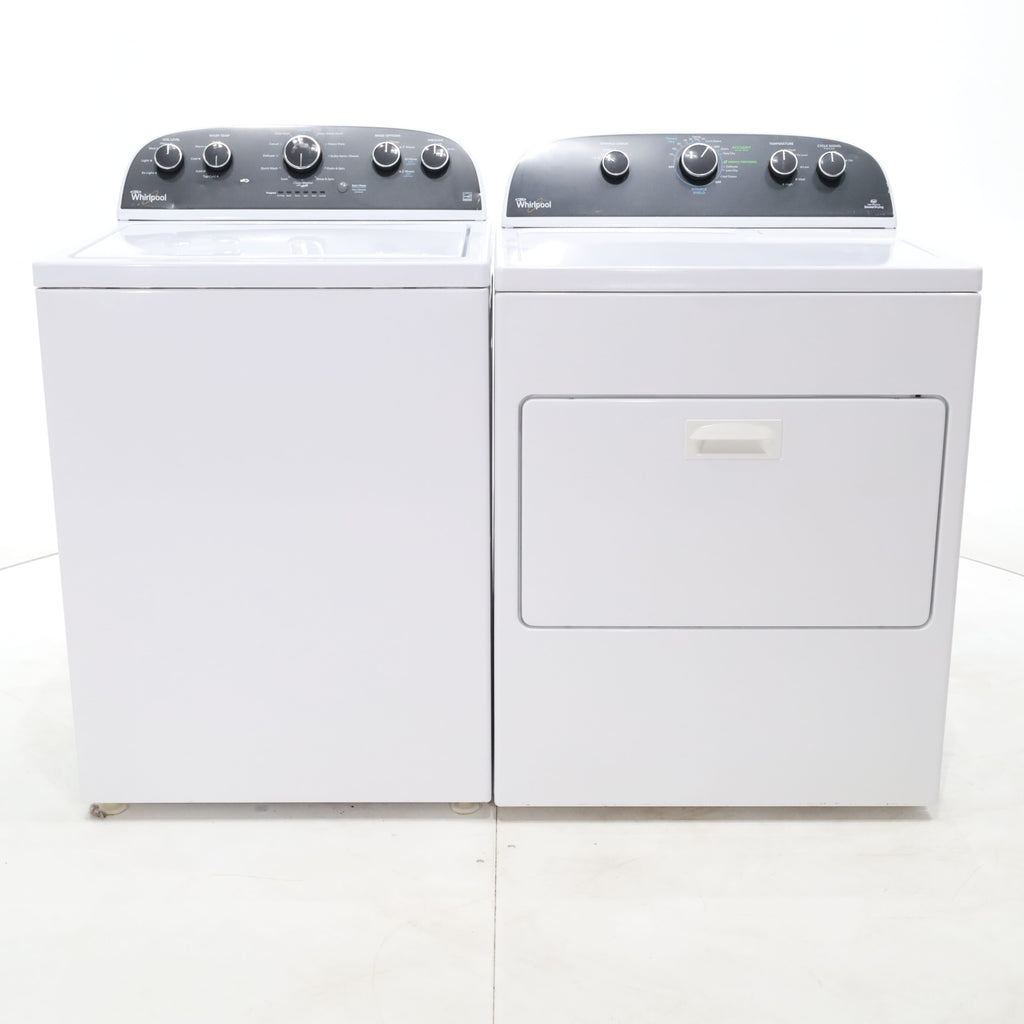 Pictures of ENERGY STAR 3.8 cu ft Whirlpool Top Load Washing Machine with Low-Profile Impeller and ENERGY STAR 7.0 cu ft Whirlpool Electric Dryer - Certified Refurbished - Neu Appliance Outlet - Discount Appliance Outlet in Austin, Tx