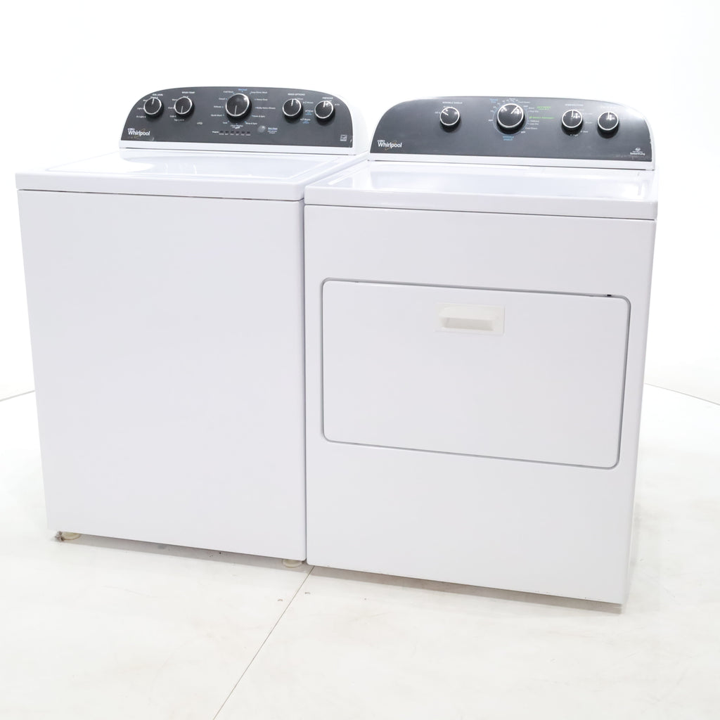 Pictures of ENERGY STAR 3.8 cu ft Whirlpool Top Load Washing Machine with Low-Profile Impeller and ENERGY STAR 7.0 cu ft Whirlpool Electric Dryer - Certified Refurbished - Neu Appliance Outlet - Discount Appliance Outlet in Austin, Tx