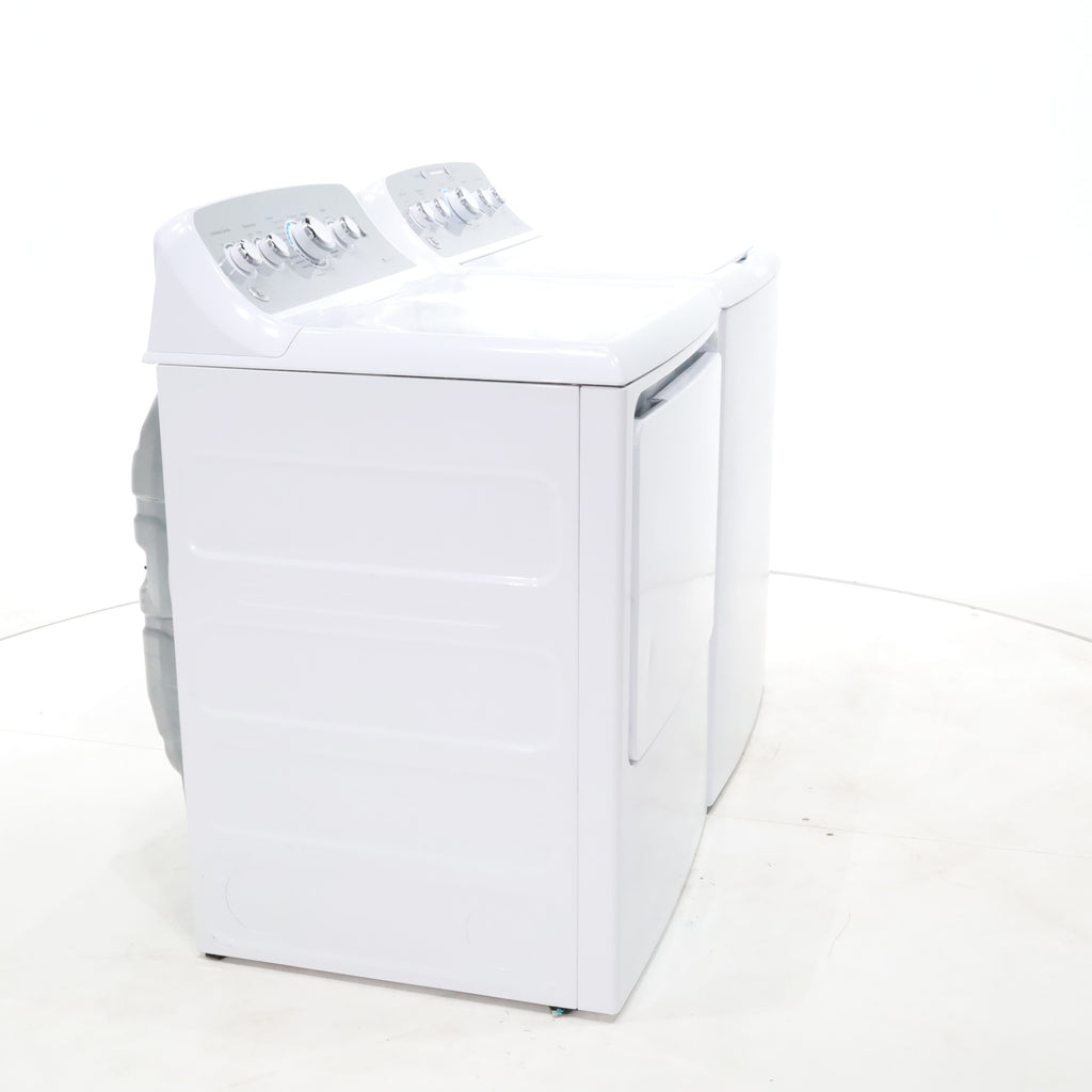 Pictures of ENERGY STAR GE  4.4 cu. ft. Top Load Washing Machine with Infusor Wash System and 7.2 cu. ft. Electric Dryer with HE Sensor Dry - Certified Refurbished - Neu Appliance Outlet - Discount Appliance Outlet in Austin, Tx