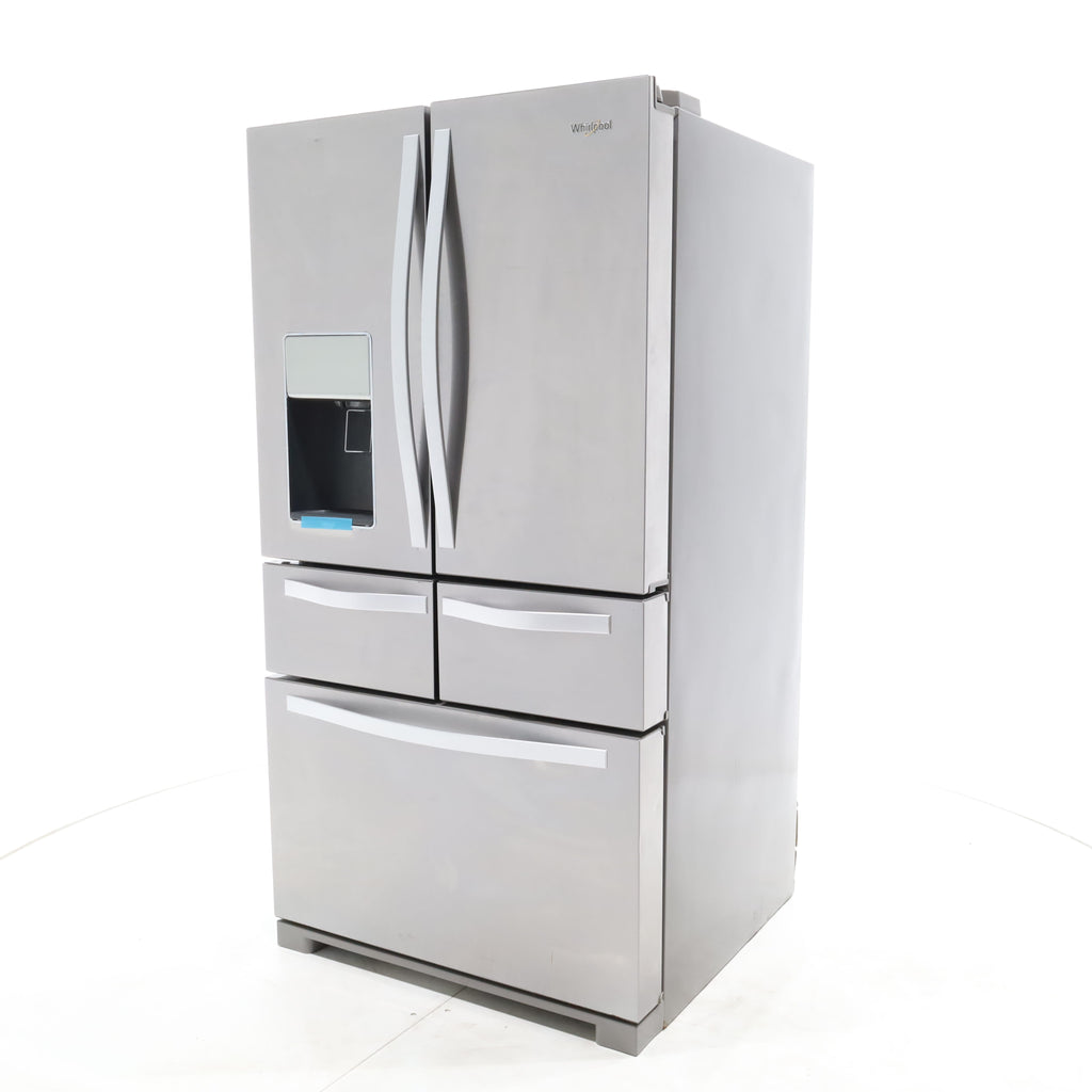 Pictures of Monochromatic Stainless Steel ENERGY STAR Whirlpool 25.8 cu. ft. 5 Door French Door Refrigerator with Dual Ice Makers - Certified Refurbished - Neu Appliance Outlet - Discount Appliance Outlet in Austin, Tx