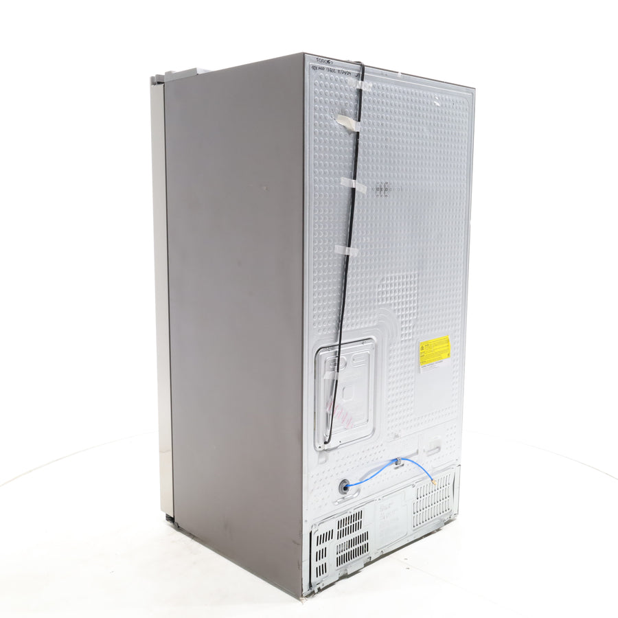 Fingerprint Resistant Stainless Steel ENERGY STAR Samsung 27.4 cu. ft. Side by Side Refrigerator with Exterior Water and Ice Dispenser - Scratch & Dent - Moderate