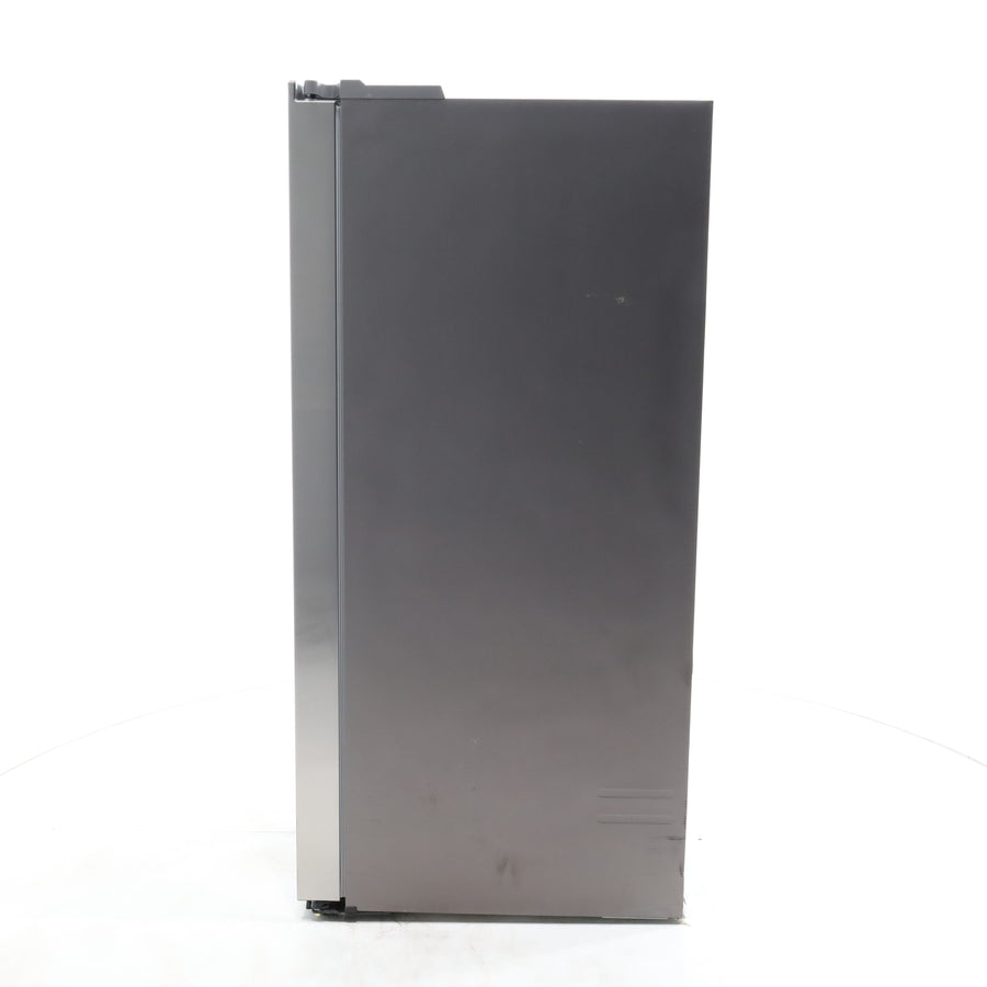 Fingerprint Resistant Stainless Steel ENERGY STAR Samsung 27.4 cu. ft. Side by Side Refrigerator with Exterior Water and Ice Dispenser - Scratch & Dent - Moderate