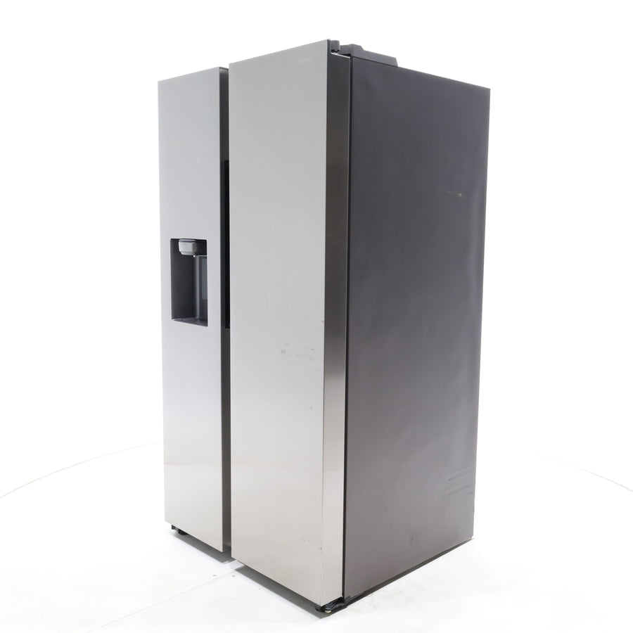 Fingerprint Resistant Stainless Steel ENERGY STAR Samsung 27.4 cu. ft. Side by Side Refrigerator with Exterior Water and Ice Dispenser - Scratch & Dent - Moderate