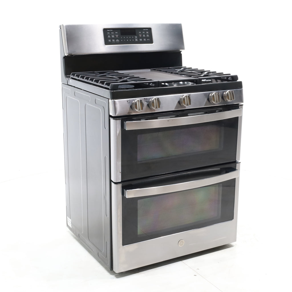 Pictures of Stainless Steel GE 6.8 Total cu. ft. 5 Burner Freestanding Gas Range with Double Oven - Scratch & Dent - Minor - Neu Appliance Outlet - Discount Appliance Outlet in Austin, Tx