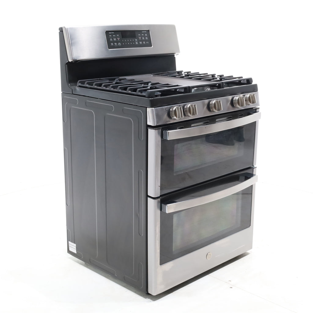 Pictures of Stainless Steel GE 6.8 Total cu. ft. 5 Burner Freestanding Gas Range with Double Oven - Scratch & Dent - Minor - Neu Appliance Outlet - Discount Appliance Outlet in Austin, Tx