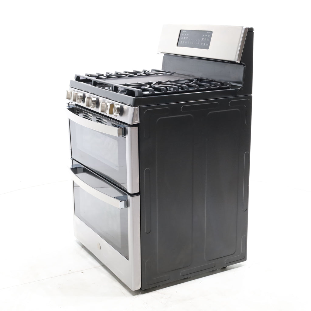 Pictures of Stainless Steel GE 6.8 Total cu. ft. 5 Burner Freestanding Gas Range with Double Oven - Scratch & Dent - Minor - Neu Appliance Outlet - Discount Appliance Outlet in Austin, Tx