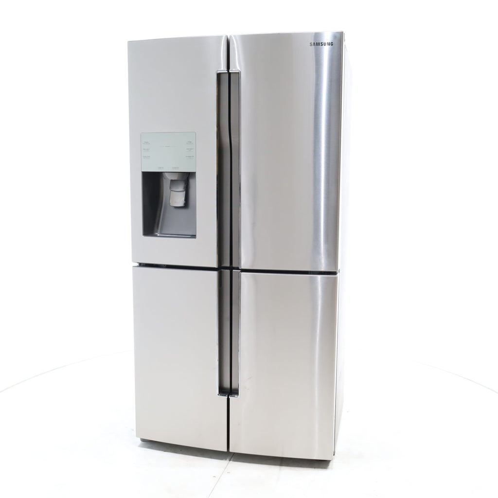 Pictures of Counter Depth Fingerprint-Resistant Stainless Steel ENERGY STAR Samsung 22.5 cu. ft. 4 Door French Door Refrigerator with FlexZone - Certified Refurbished - Neu Appliance Outlet - Discount Appliance Outlet in Austin, Tx