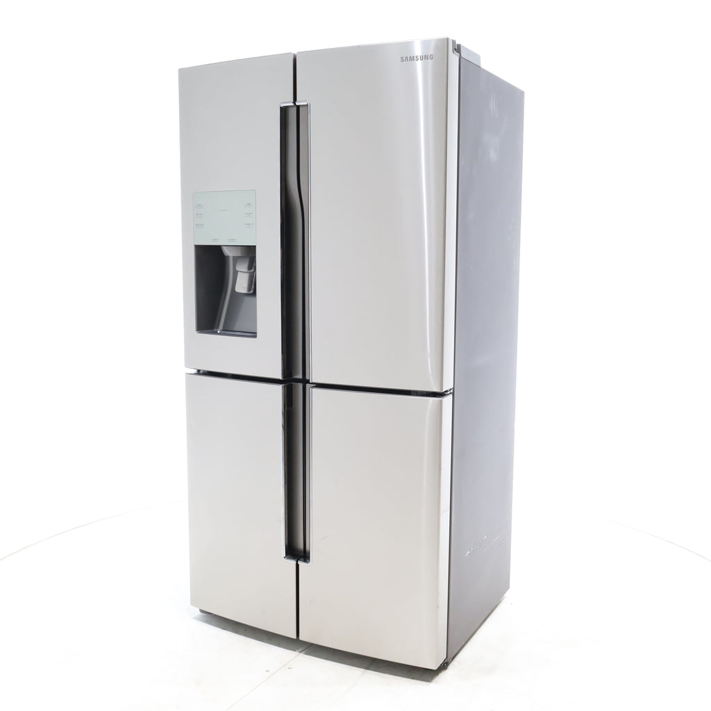 Pictures of Counter Depth Fingerprint-Resistant Stainless Steel ENERGY STAR Samsung 22.5 cu. ft. 4 Door French Door Refrigerator with FlexZone - Certified Refurbished - Neu Appliance Outlet - Discount Appliance Outlet in Austin, Tx