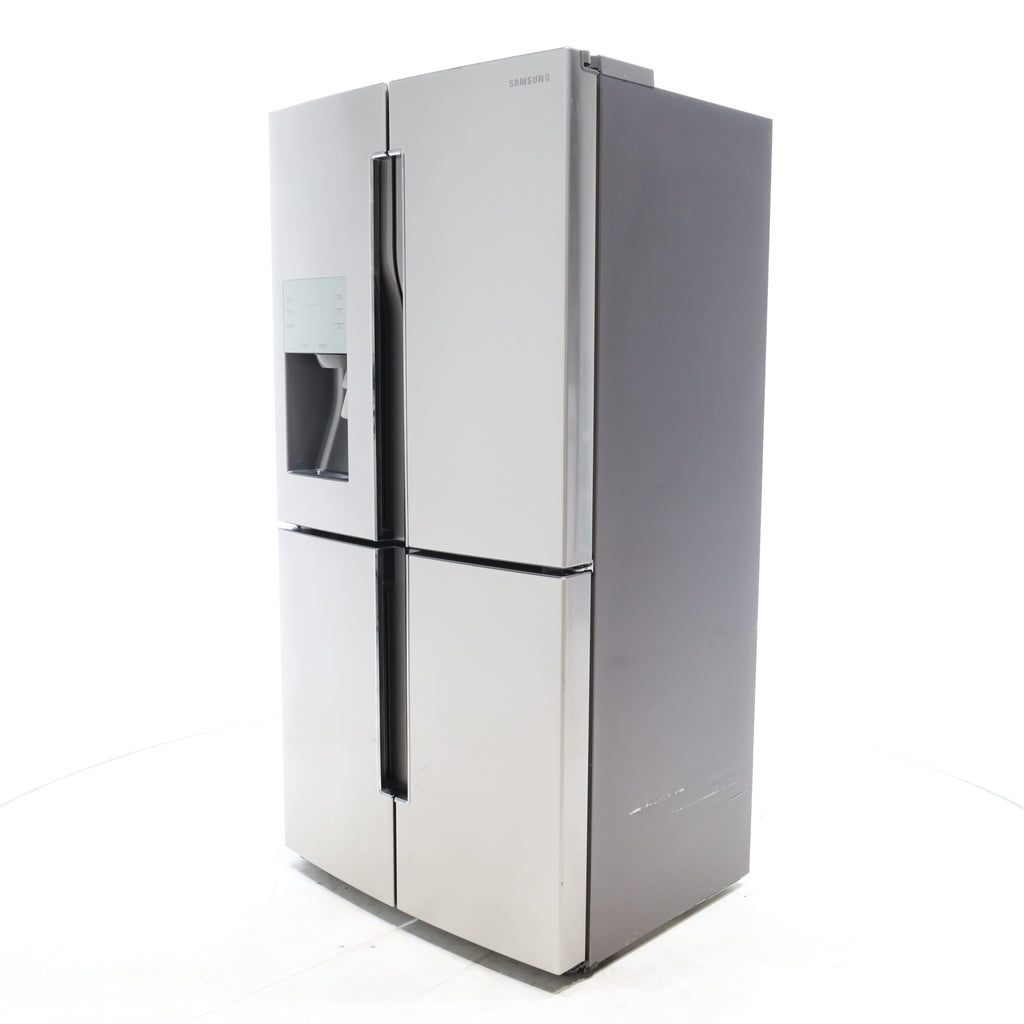 Pictures of Counter Depth Fingerprint-Resistant Stainless Steel ENERGY STAR Samsung 22.5 cu. ft. 4 Door French Door Refrigerator with FlexZone - Certified Refurbished - Neu Appliance Outlet - Discount Appliance Outlet in Austin, Tx