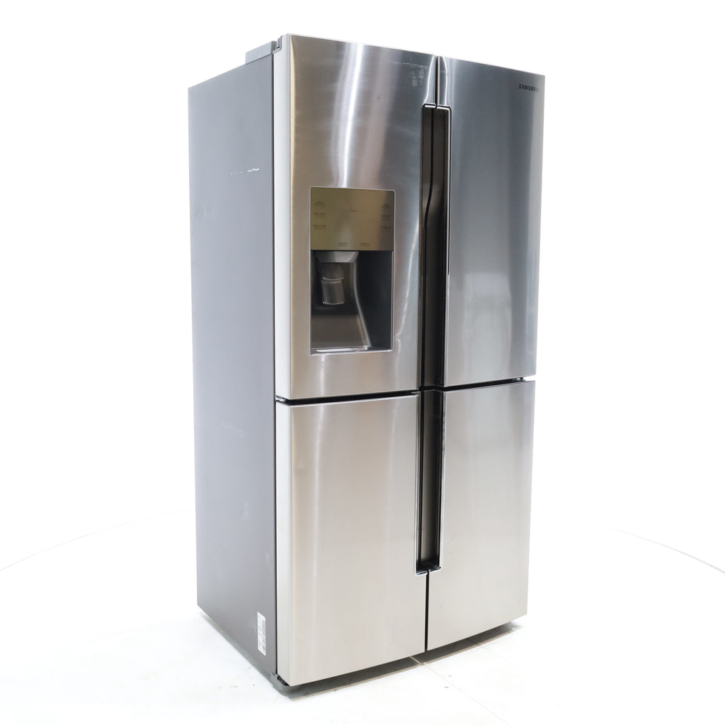 Pictures of Counter Depth Fingerprint-Resistant Stainless Steel ENERGY STAR Samsung 22.5 cu. ft. 4 Door French Door Refrigerator with FlexZone - Certified Refurbished - Neu Appliance Outlet - Discount Appliance Outlet in Austin, Tx