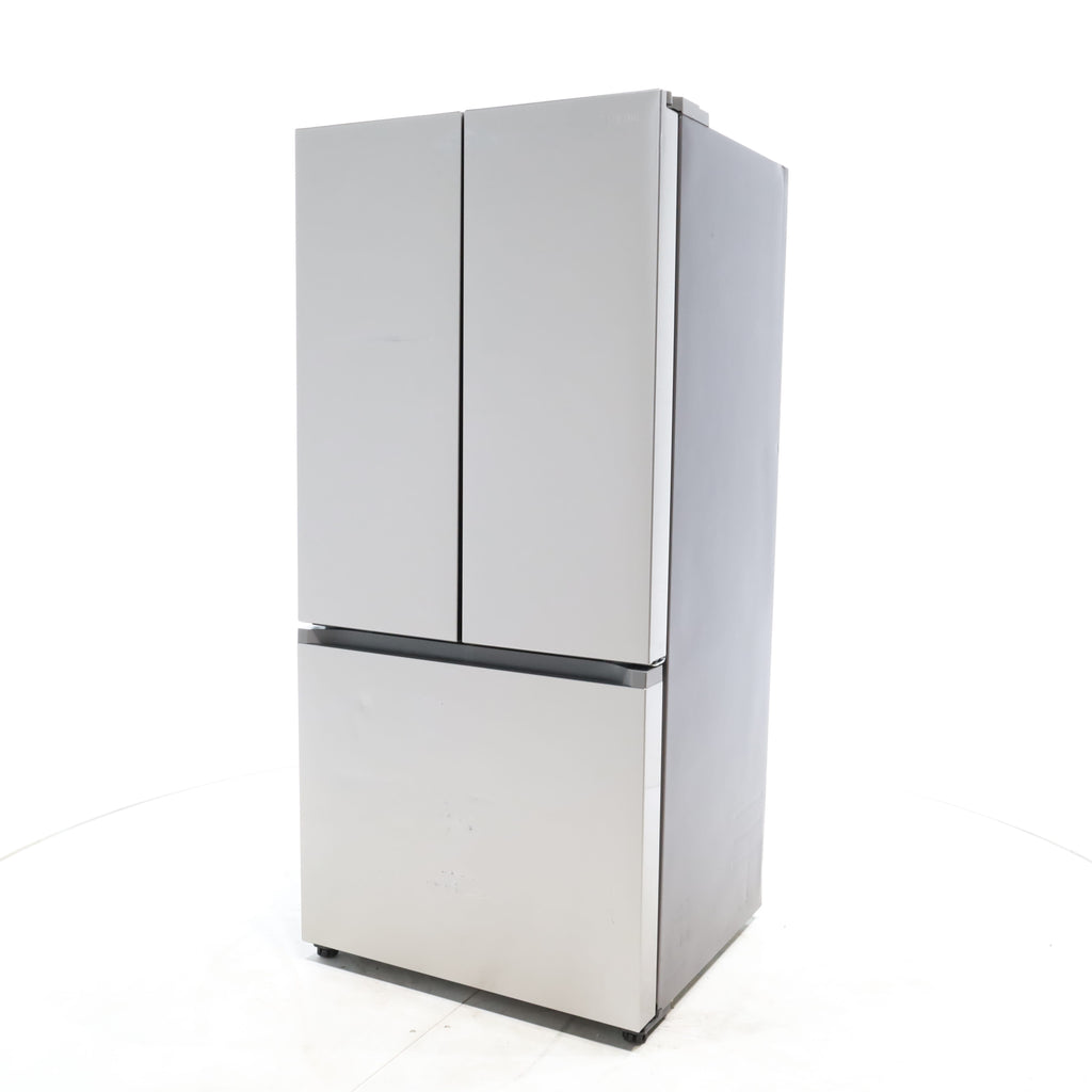 Pictures of 33 in. Wide Fingerprint Resistant Stainless Steel ENERGY STAR Smart Samsung  17.5 cu. ft. 3 Door French Door Refrigerator with Internal Ice Maker - Scratch & Dent - Moderate - Neu Appliance Outlet - Discount Appliance Outlet in Austin, Tx