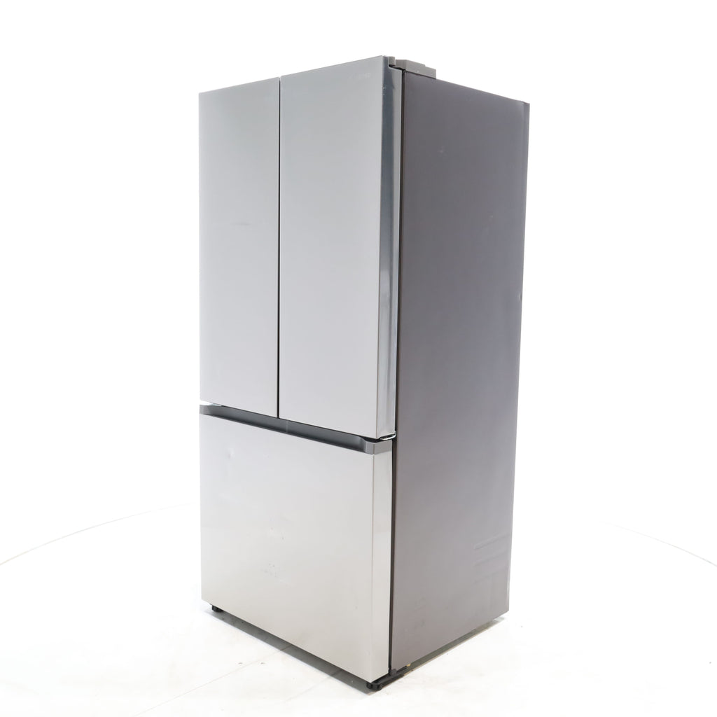 Pictures of 33 in. Wide Fingerprint Resistant Stainless Steel ENERGY STAR Smart Samsung  17.5 cu. ft. 3 Door French Door Refrigerator with Internal Ice Maker - Scratch & Dent - Moderate - Neu Appliance Outlet - Discount Appliance Outlet in Austin, Tx