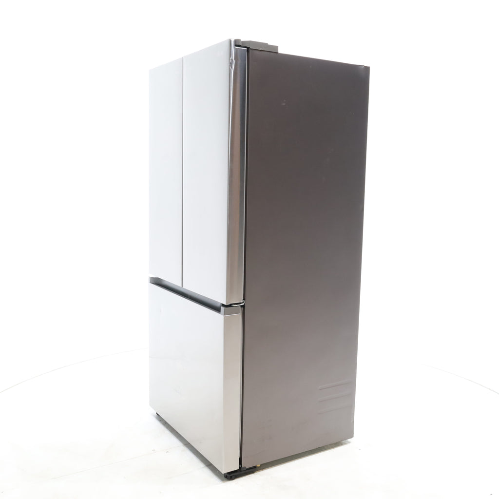 Pictures of 33 in. Wide Fingerprint Resistant Stainless Steel ENERGY STAR Smart Samsung  17.5 cu. ft. 3 Door French Door Refrigerator with Internal Ice Maker - Scratch & Dent - Moderate - Neu Appliance Outlet - Discount Appliance Outlet in Austin, Tx