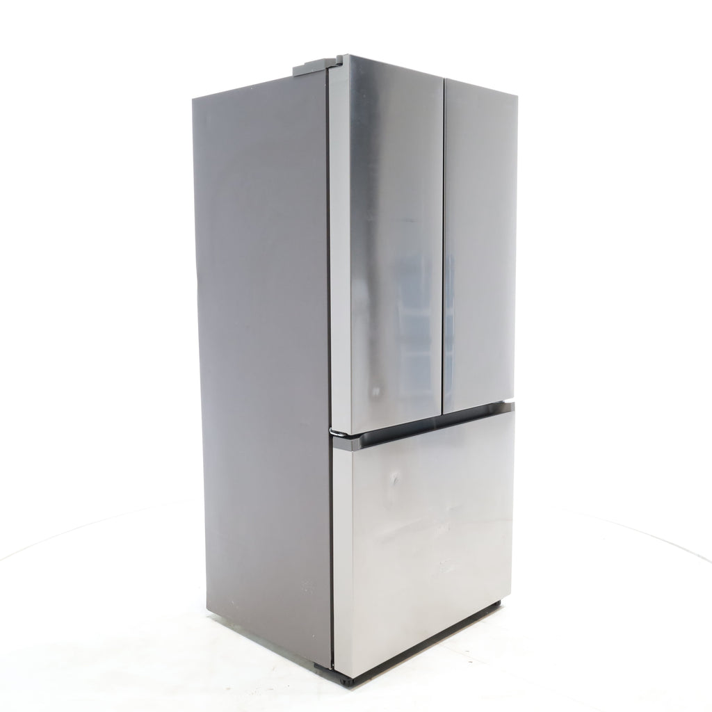 Pictures of 33 in. Wide Fingerprint Resistant Stainless Steel ENERGY STAR Smart Samsung  17.5 cu. ft. 3 Door French Door Refrigerator with Internal Ice Maker - Scratch & Dent - Moderate - Neu Appliance Outlet - Discount Appliance Outlet in Austin, Tx