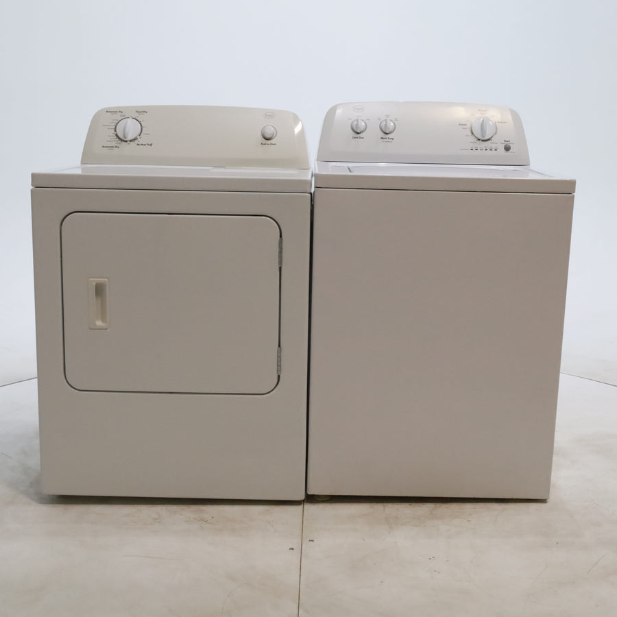 Roper 3.6 cu. ft. Top Load Washing Machine with Status Indicator Lights and 6.5 cu ft Electric Dryer with Automatic Dry - Certified Refurbished