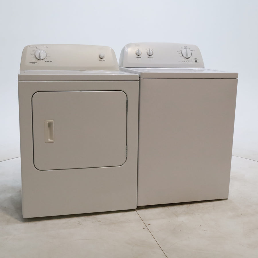 Roper 3.6 cu. ft. Top Load Washing Machine with Status Indicator Lights and 6.5 cu ft Electric Dryer with Automatic Dry - Certified Refurbished