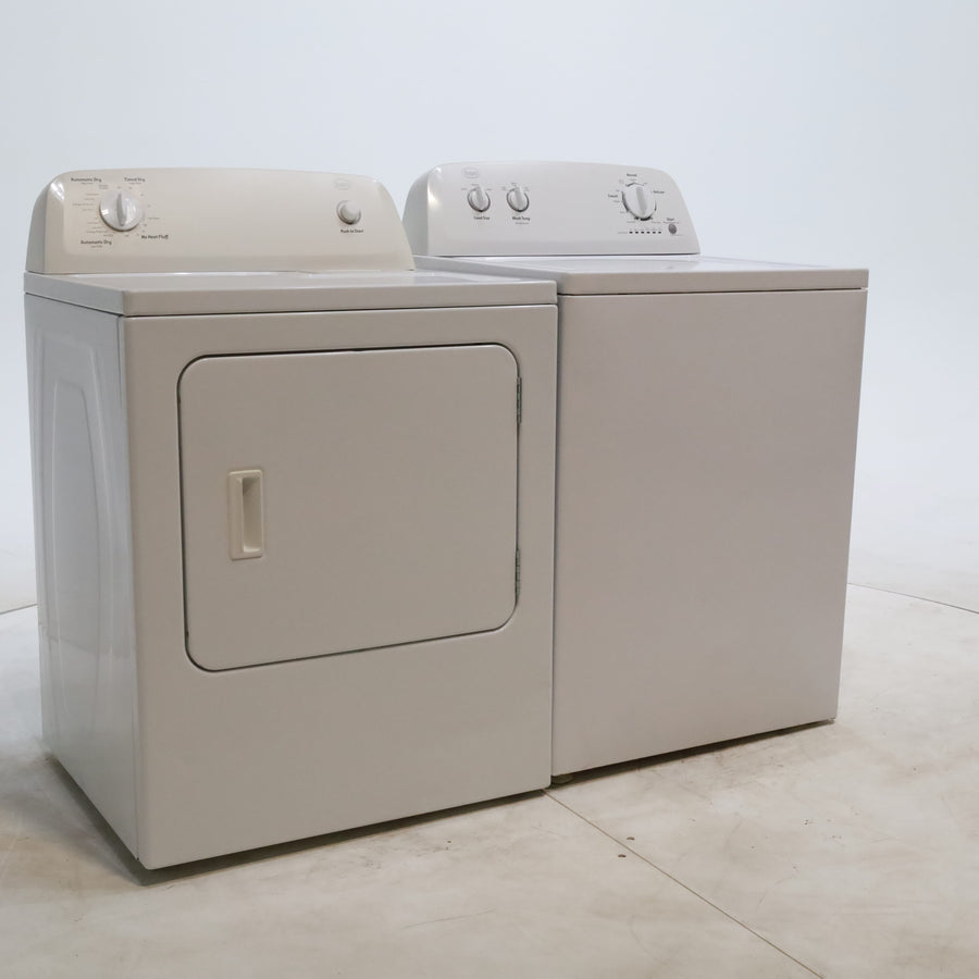 Roper 3.6 cu. ft. Top Load Washing Machine with Status Indicator Lights and 6.5 cu ft Electric Dryer with Automatic Dry - Certified Refurbished
