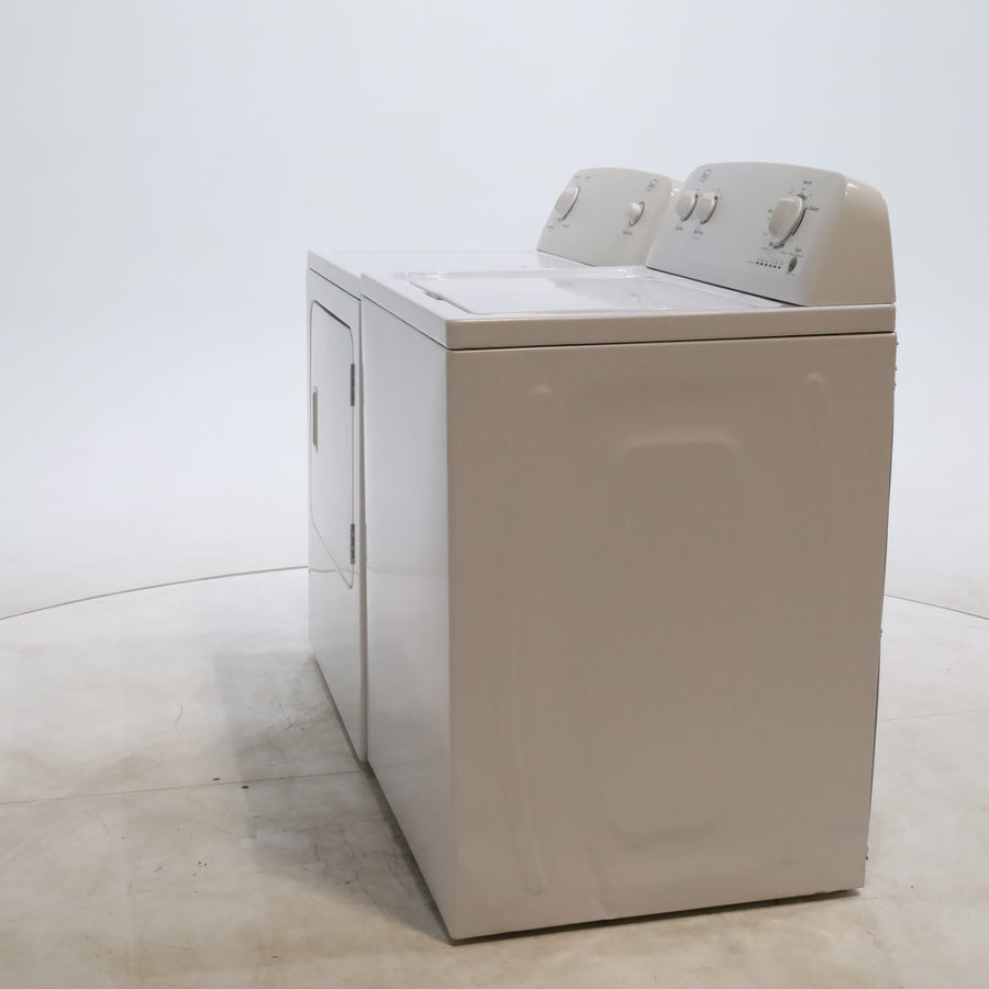 Roper 3.6 cu. ft. Top Load Washing Machine with Status Indicator Lights and 6.5 cu ft Electric Dryer with Automatic Dry - Certified Refurbished