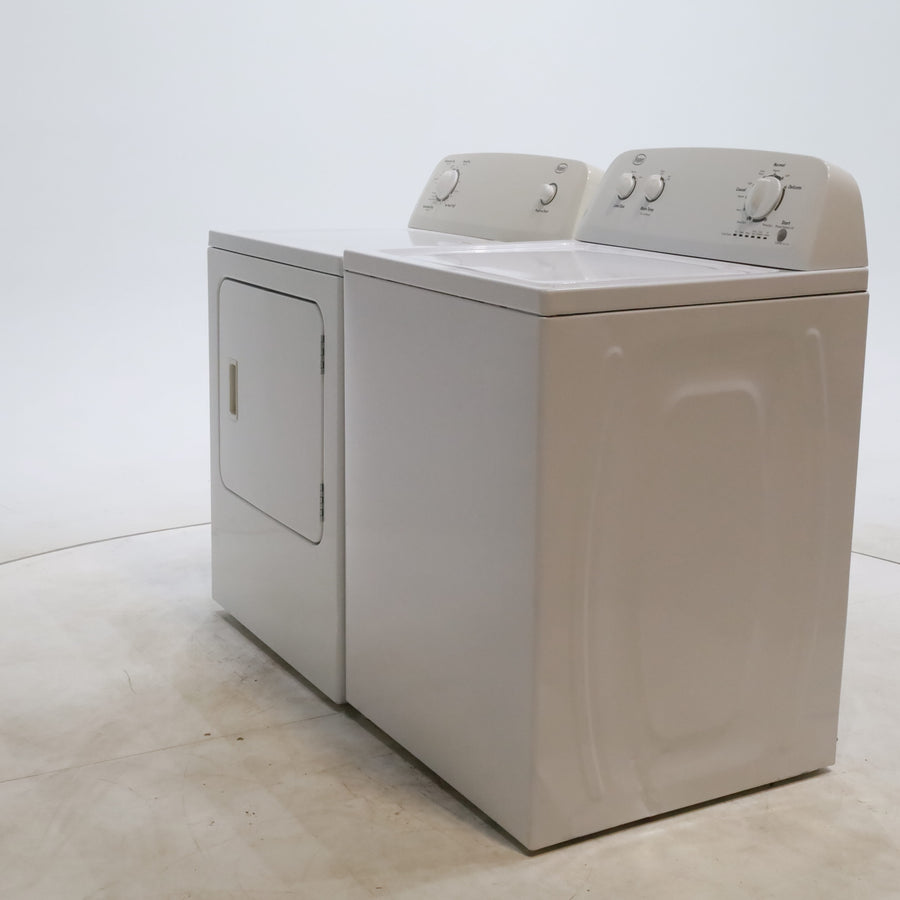 Roper 3.6 cu. ft. Top Load Washing Machine with Status Indicator Lights and 6.5 cu ft Electric Dryer with Automatic Dry - Certified Refurbished