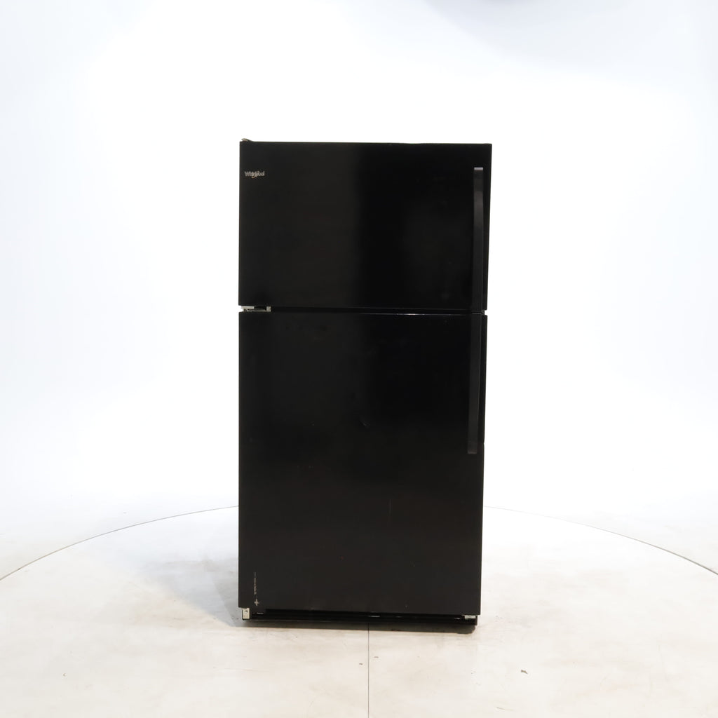 Pictures of 33 in. Wide Black Whirlpool 20.5 cu. ft. Top Freezer Refrigerator with Icemaker - Certified Refurbished - Neu Appliance Outlet - Discount Appliance Outlet in Austin, Tx