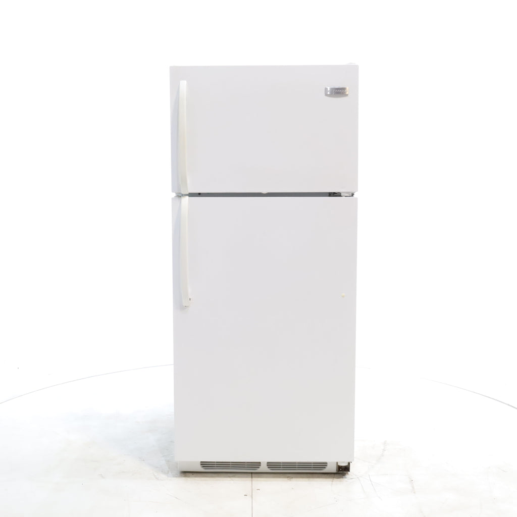 Pictures of White Frigidaire 16.5 cu. ft. Top Freezer Refrigerator with Reversible Doors - Certified Refurbished - Neu Appliance Outlet - Discount Appliance Outlet in Austin, Tx