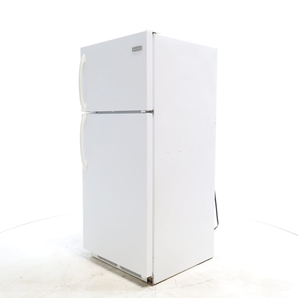 Pictures of White Frigidaire 16.5 cu. ft. Top Freezer Refrigerator with Reversible Doors - Certified Refurbished - Neu Appliance Outlet - Discount Appliance Outlet in Austin, Tx