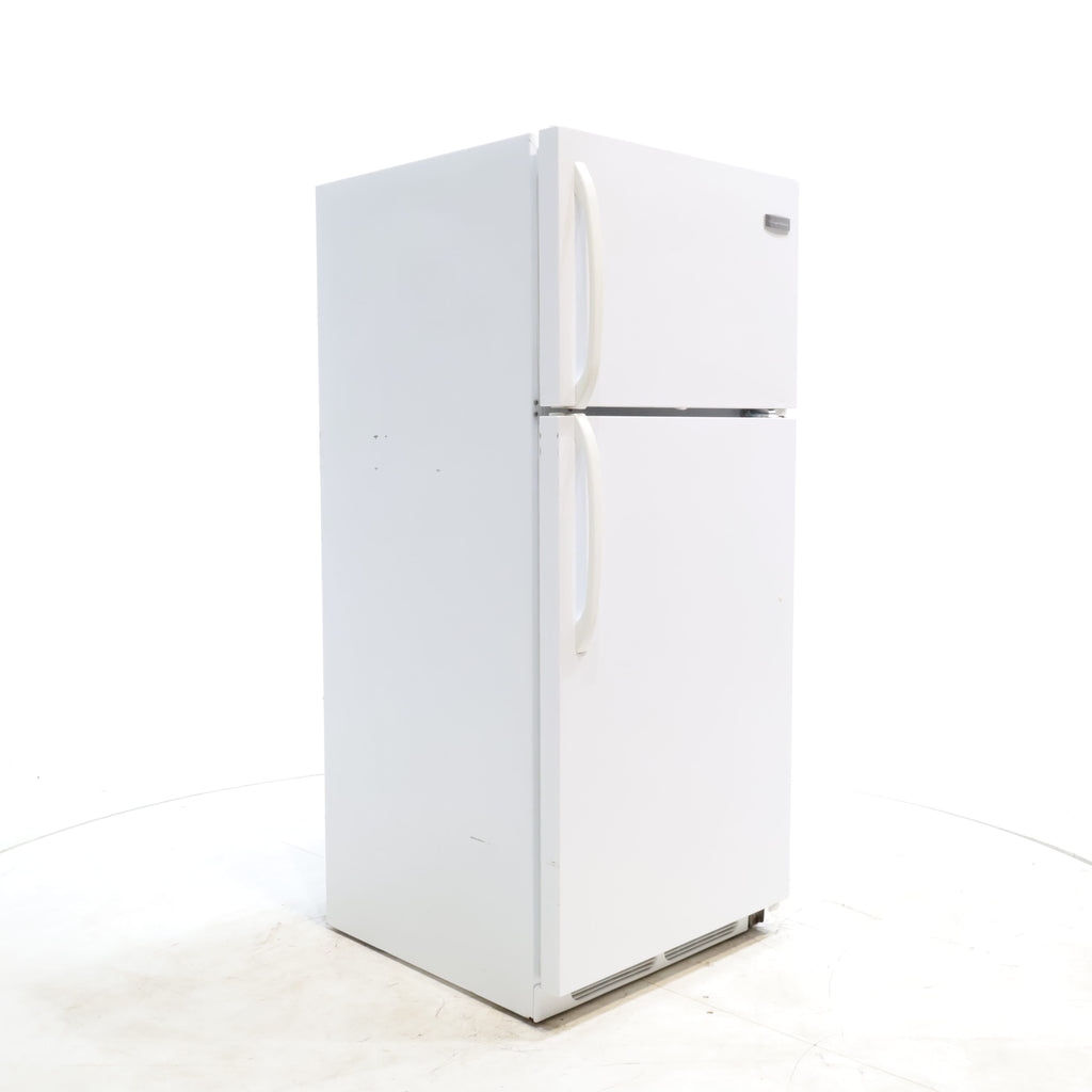 Pictures of White Frigidaire 16.5 cu. ft. Top Freezer Refrigerator with Reversible Doors - Certified Refurbished - Neu Appliance Outlet - Discount Appliance Outlet in Austin, Tx