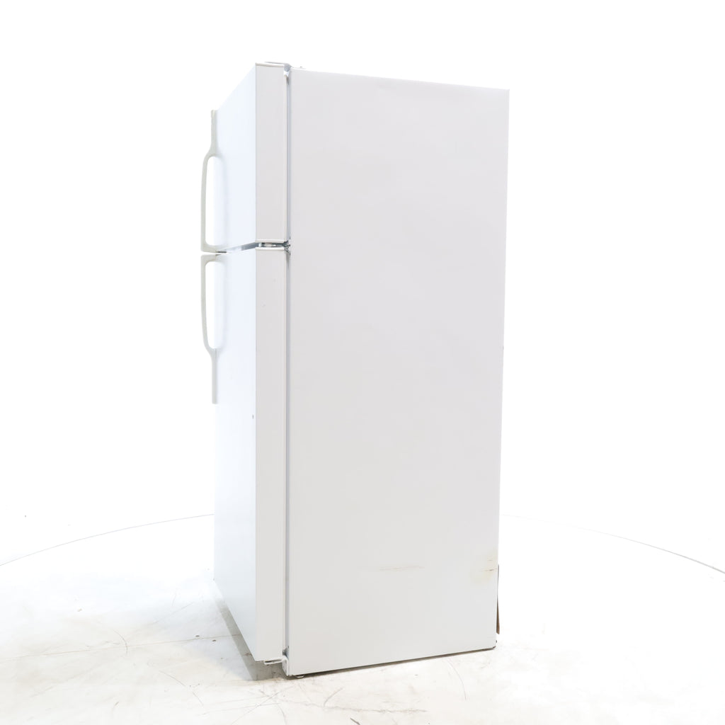 Pictures of White GE 18.2 cu. ft. Top Freezer Refrigerator with Reversible Hinges - Certified Refurbished - Neu Appliance Outlet - Discount Appliance Outlet in Austin, Tx