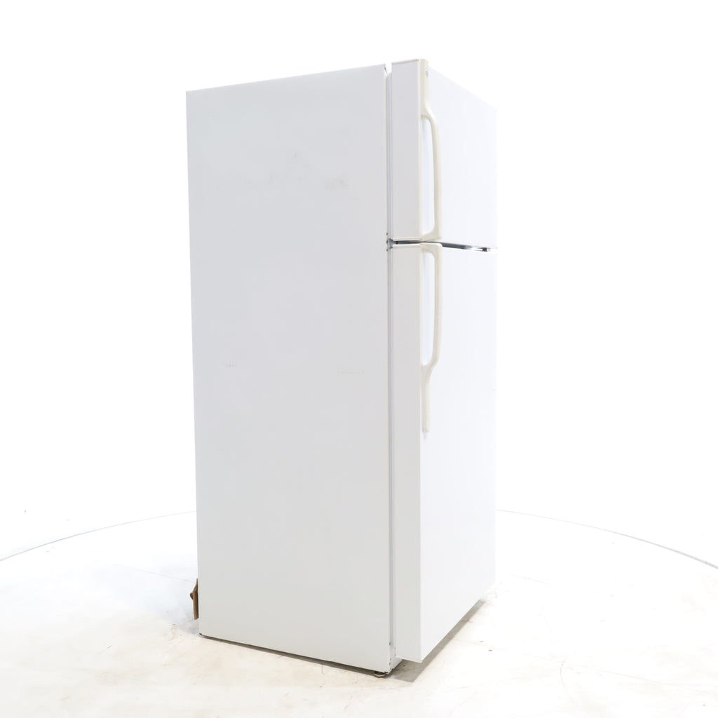 Pictures of White GE 18.2 cu. ft. Top Freezer Refrigerator with Reversible Hinges - Certified Refurbished - Neu Appliance Outlet - Discount Appliance Outlet in Austin, Tx