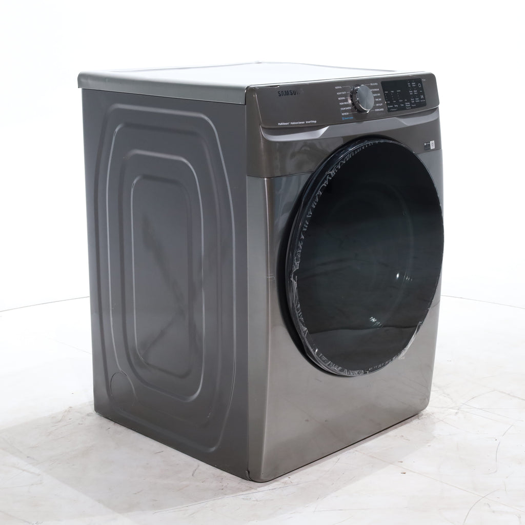 Pictures of Platinum Samsung 7.5 cu. ft. Front Load Electric Dryer with Steam- Scratch & Dent - Moderate - Neu Appliance Outlet - Discount Appliance Outlet in Austin, Tx