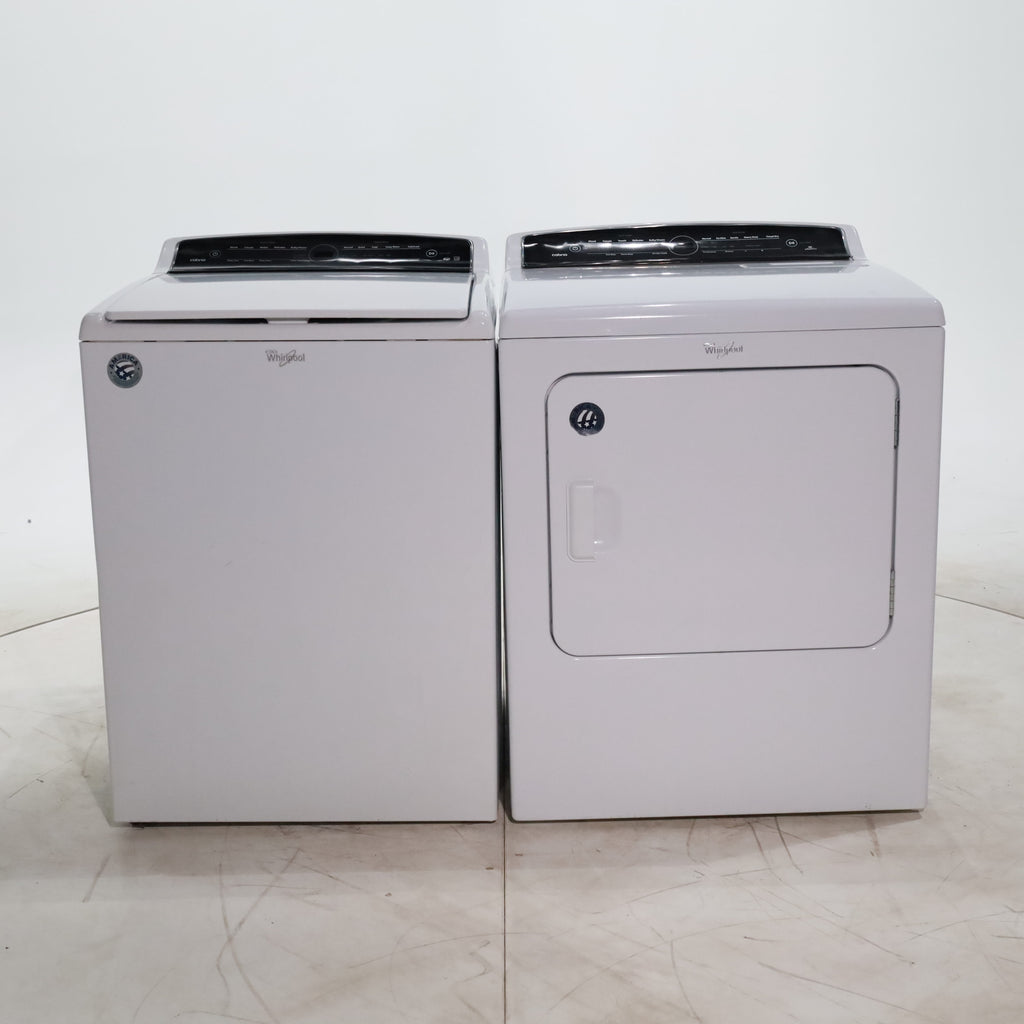 Pictures of Whirlpool HE Top Load ENERGY STAR 4.8 cu ft Capacity Washing Machine with Adaptive Wash Technology and Whirlpool 7 cu ft Electric Dryer with AccuDry Sensor Drying System - Certified Refurbished - Neu Appliance Outlet - Discount Appliance Outlet in Austin, Tx