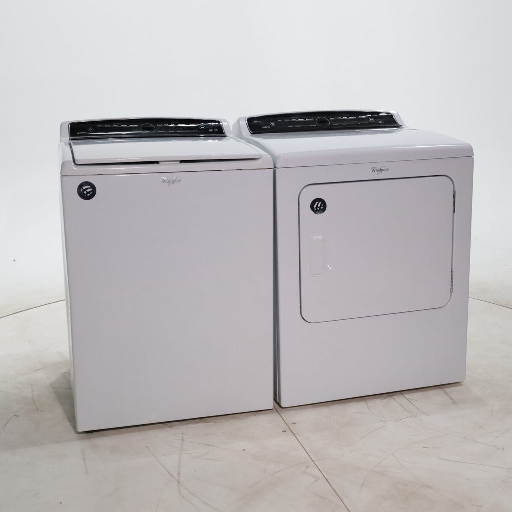 Pictures of Whirlpool HE Top Load ENERGY STAR 4.8 cu ft Capacity Washing Machine with Adaptive Wash Technology and Whirlpool 7 cu ft Electric Dryer with AccuDry Sensor Drying System - Certified Refurbished - Neu Appliance Outlet - Discount Appliance Outlet in Austin, Tx