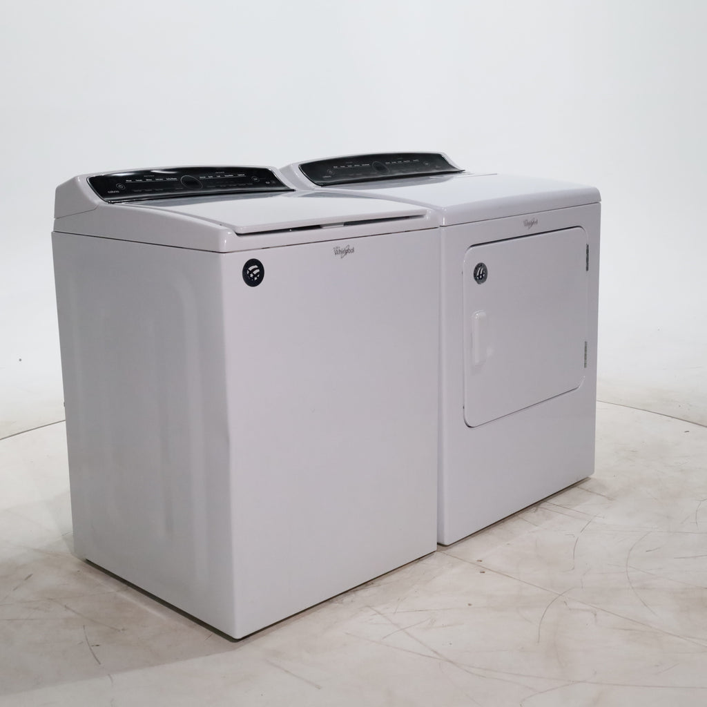 Pictures of Whirlpool HE Top Load ENERGY STAR 4.8 cu ft Capacity Washing Machine with Adaptive Wash Technology and Whirlpool 7 cu ft Electric Dryer with AccuDry Sensor Drying System - Certified Refurbished - Neu Appliance Outlet - Discount Appliance Outlet in Austin, Tx