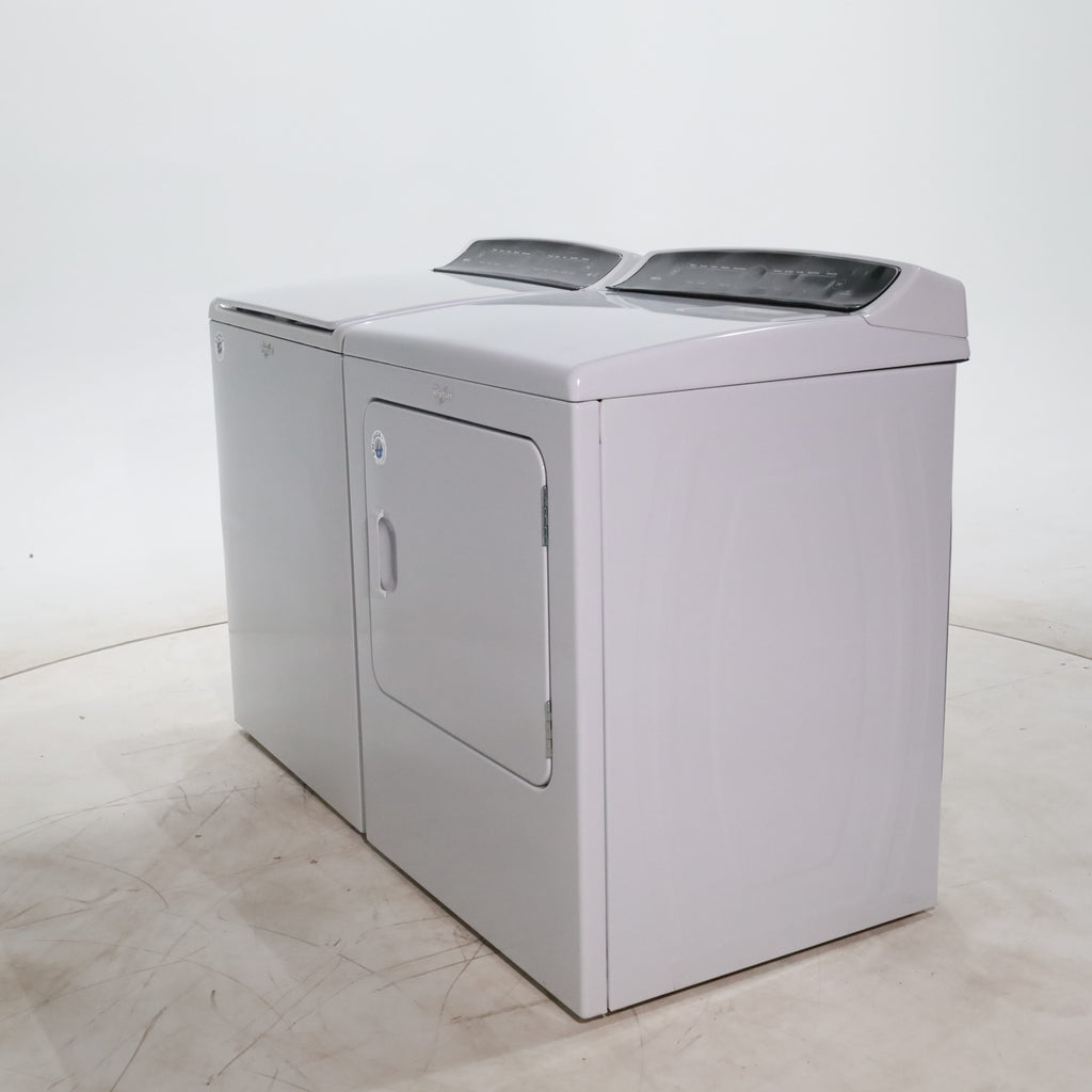 Pictures of Whirlpool HE Top Load ENERGY STAR 4.8 cu ft Capacity Washing Machine with Adaptive Wash Technology and Whirlpool 7 cu ft Electric Dryer with AccuDry Sensor Drying System - Certified Refurbished - Neu Appliance Outlet - Discount Appliance Outlet in Austin, Tx