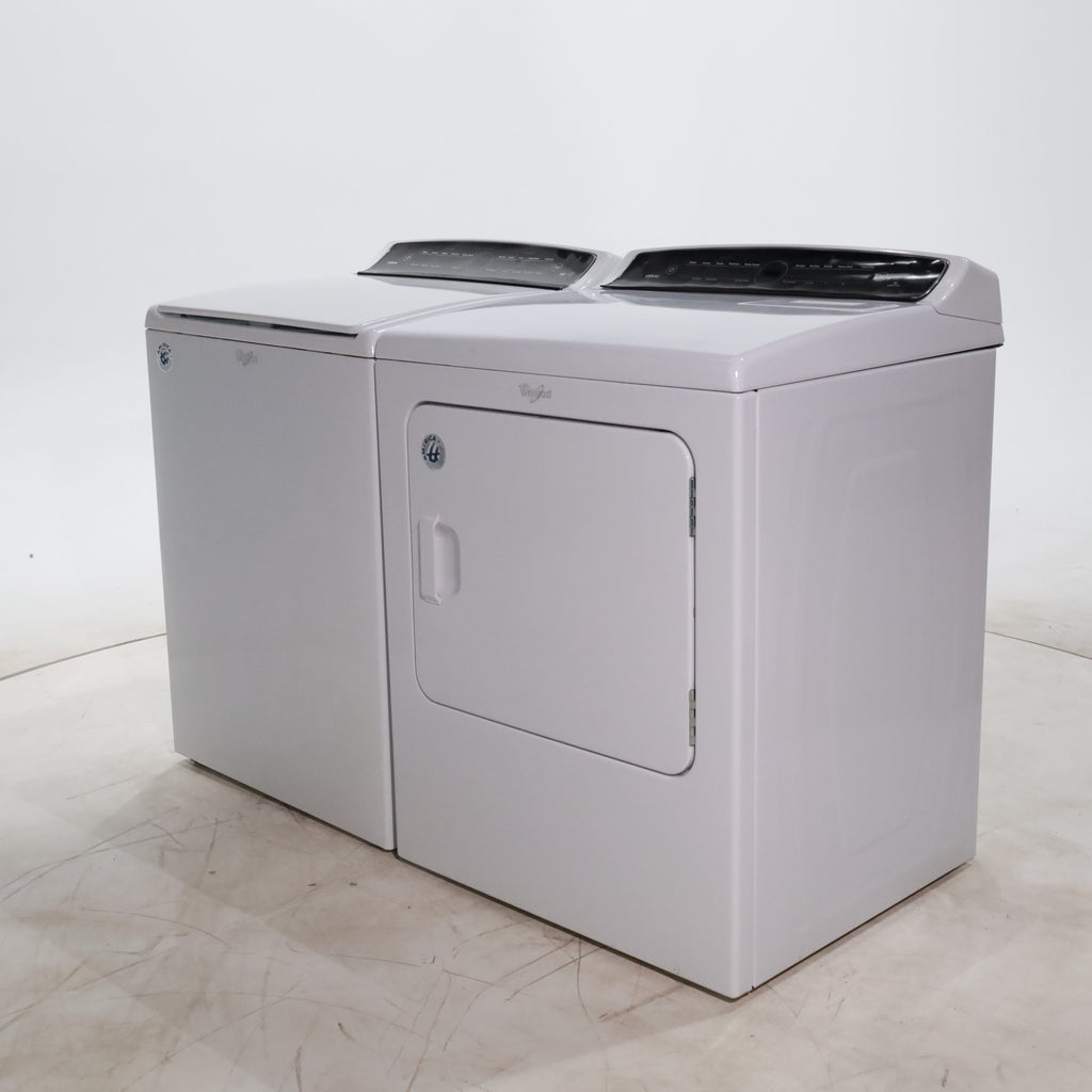 Pictures of Whirlpool HE Top Load ENERGY STAR 4.8 cu ft Capacity Washing Machine with Adaptive Wash Technology and Whirlpool 7 cu ft Electric Dryer with AccuDry Sensor Drying System - Certified Refurbished - Neu Appliance Outlet - Discount Appliance Outlet in Austin, Tx