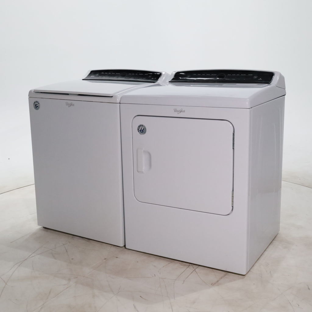 Pictures of Whirlpool HE Top Load ENERGY STAR 4.8 cu ft Capacity Washing Machine with Adaptive Wash Technology and Whirlpool 7 cu ft Electric Dryer with AccuDry Sensor Drying System - Certified Refurbished - Neu Appliance Outlet - Discount Appliance Outlet in Austin, Tx