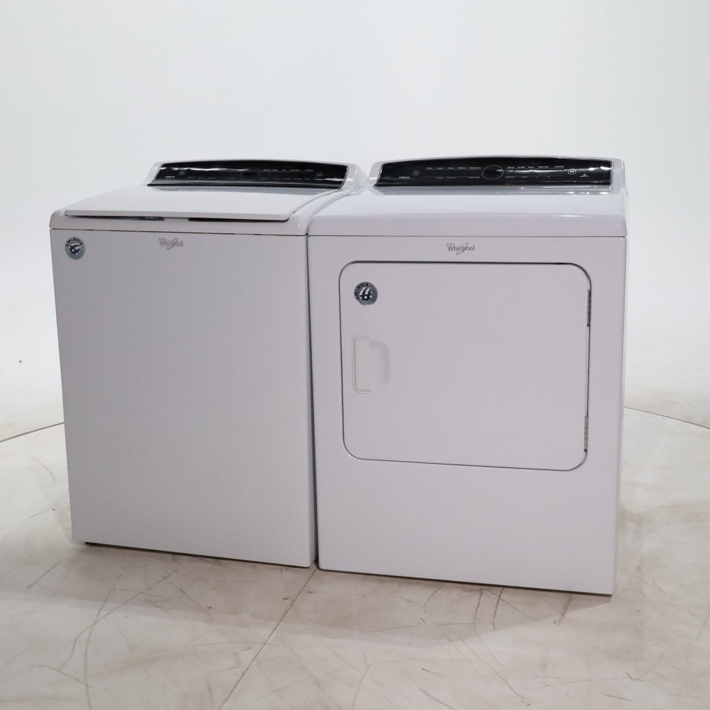 Pictures of Whirlpool HE Top Load ENERGY STAR 4.8 cu ft Capacity Washing Machine with Adaptive Wash Technology and Whirlpool 7 cu ft Electric Dryer with AccuDry Sensor Drying System - Certified Refurbished - Neu Appliance Outlet - Discount Appliance Outlet in Austin, Tx