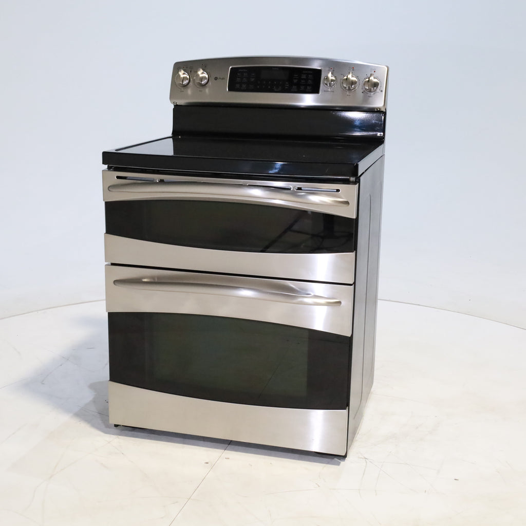 Pictures of Stainless Steel GE Profile 6.6 cu. ft. 5 Heating Element Freestanding Electric Range with Double Oven - Certified Refurbished - Neu Appliance Outlet - Discount Appliance Outlet in Austin, Tx