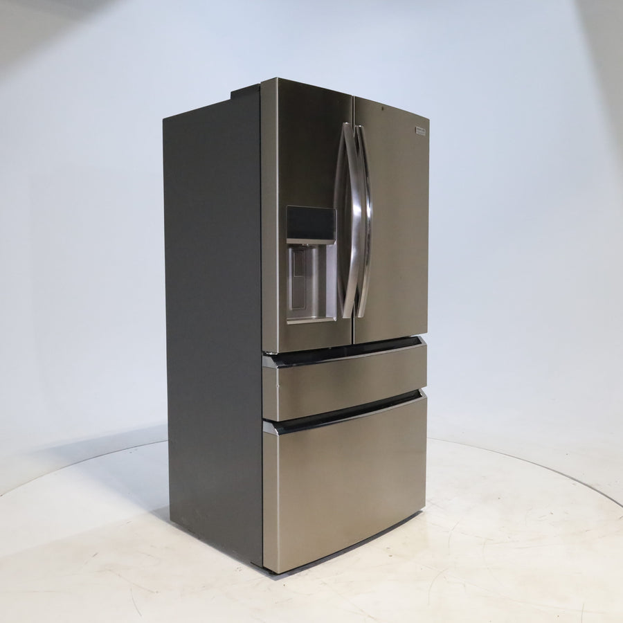 Counter-Depth Smudge-Proof Stainless Steel ENERGY STAR Frigidaire Gallery 21.5 cu. ft 4 Door French Door Refrigerator with OpenAccess Door - Scratch & Dent - Moderate