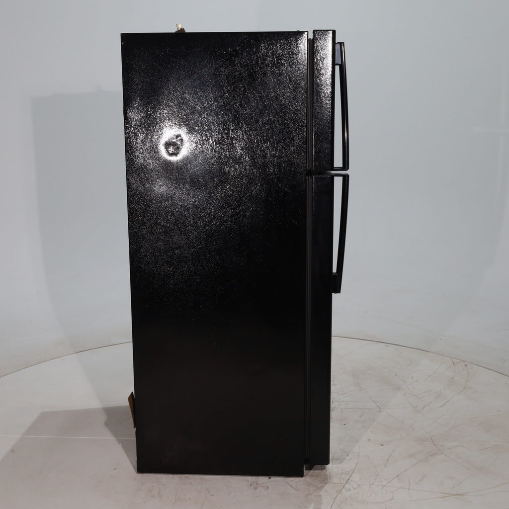 Pictures of Black GE 15.5 cu ft Capacity Top Freezer and Bottom Refrigerator with Adjustable Shelving - Certified Refurbished - Neu Appliance Outlet - Discount Appliance Outlet in Austin, Tx