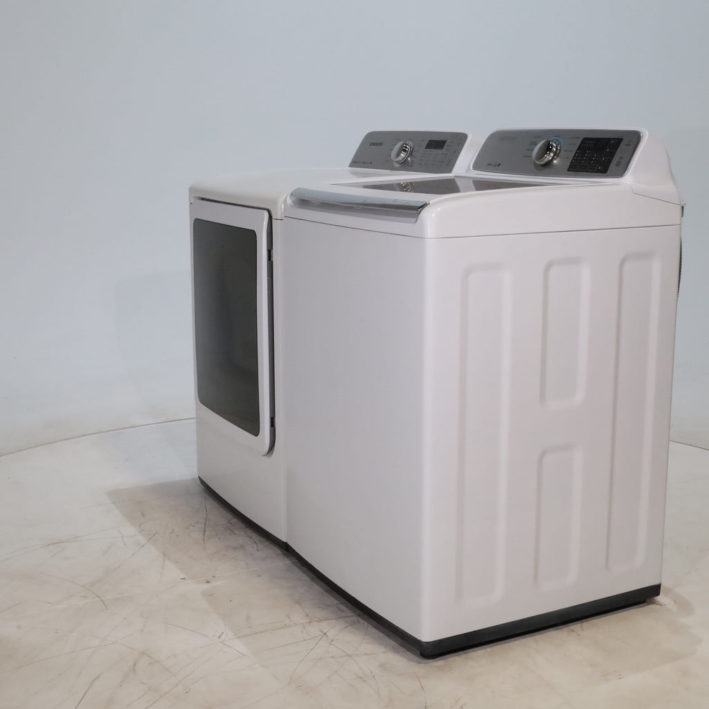 Pictures of ENERGY STAR Samsung 4.5 cu. ft. Top Load Washing Machine with Deep Fill and 7.3 cu. ft. Electric Dryer with Smart Care - Scratch & Dent - Minor - Neu Appliance Outlet - Discount Appliance Outlet in Austin, Tx