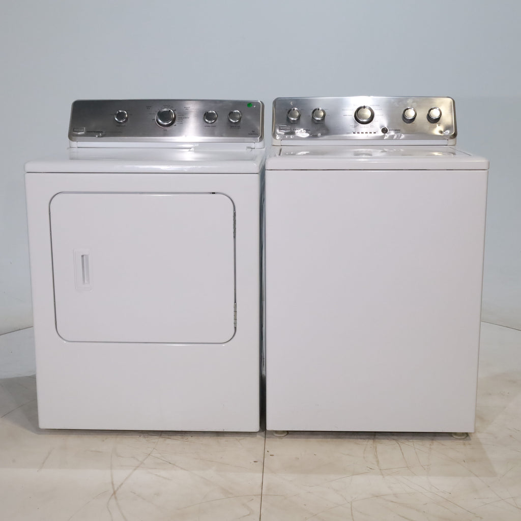 Pictures of *Manager Special* Maytag ENERGY STAR 3.8 cu ft Top-Load Washing Machine with Self-Clean Feature and 7.0 cu. ft. Electric Dryer with IntelliDry Sensor - Certified Refurbished - Neu Appliance Outlet - Discount Appliance Outlet in Austin, Tx