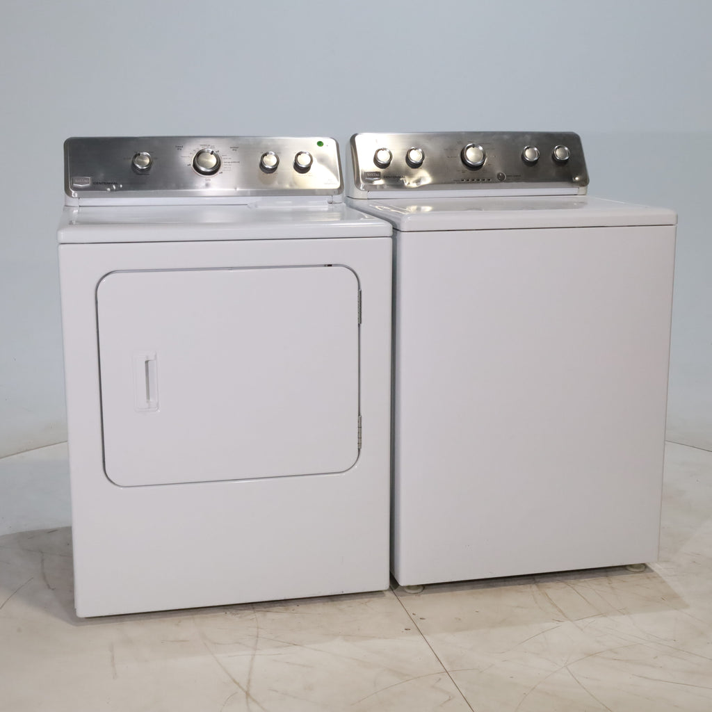 Pictures of *Manager Special* Maytag ENERGY STAR 3.8 cu ft Top-Load Washing Machine with Self-Clean Feature and 7.0 cu. ft. Electric Dryer with IntelliDry Sensor - Certified Refurbished - Neu Appliance Outlet - Discount Appliance Outlet in Austin, Tx