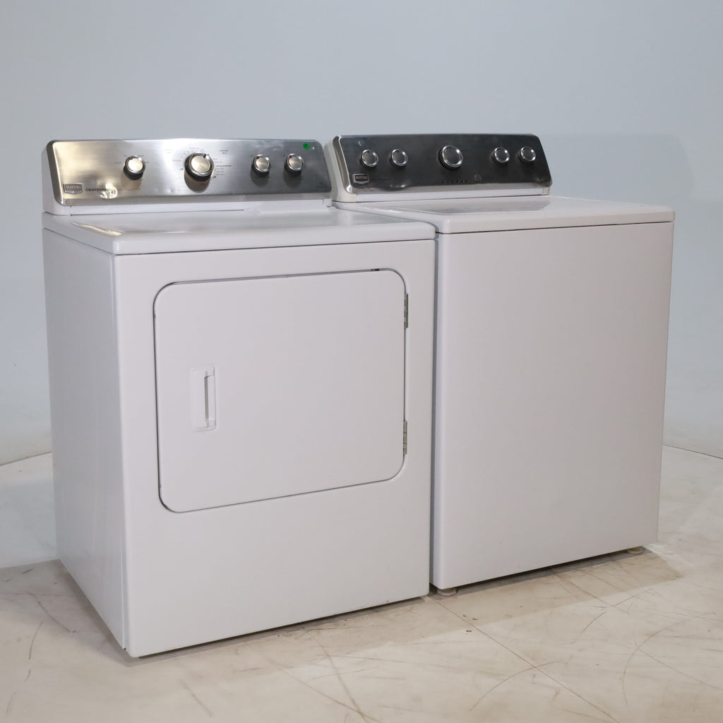 Pictures of *Manager Special* Maytag ENERGY STAR 3.8 cu ft Top-Load Washing Machine with Self-Clean Feature and 7.0 cu. ft. Electric Dryer with IntelliDry Sensor - Certified Refurbished - Neu Appliance Outlet - Discount Appliance Outlet in Austin, Tx