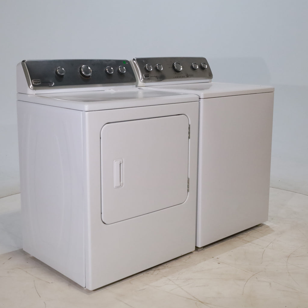 Pictures of *Manager Special* Maytag ENERGY STAR 3.8 cu ft Top-Load Washing Machine with Self-Clean Feature and 7.0 cu. ft. Electric Dryer with IntelliDry Sensor - Certified Refurbished - Neu Appliance Outlet - Discount Appliance Outlet in Austin, Tx