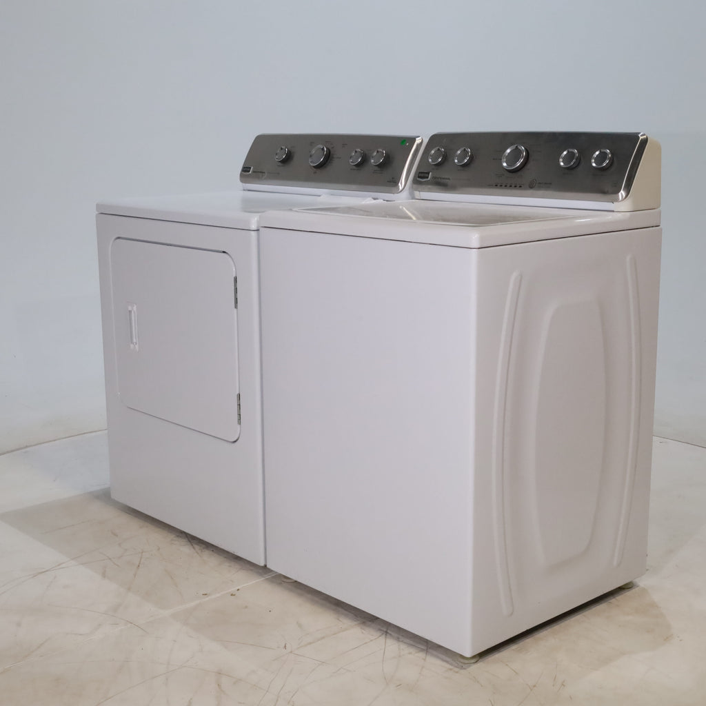 Pictures of *Manager Special* Maytag ENERGY STAR 3.8 cu ft Top-Load Washing Machine with Self-Clean Feature and 7.0 cu. ft. Electric Dryer with IntelliDry Sensor - Certified Refurbished - Neu Appliance Outlet - Discount Appliance Outlet in Austin, Tx