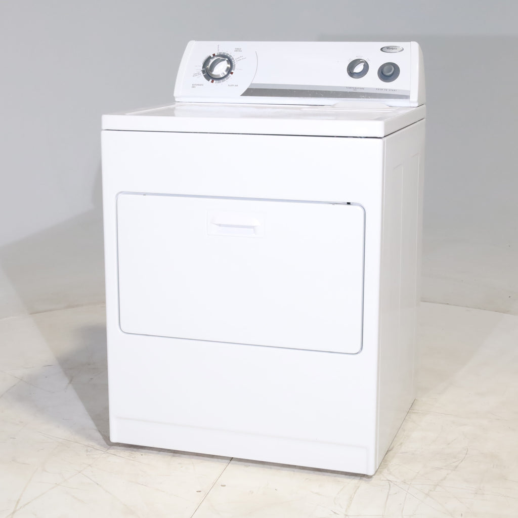 Pictures of Whirlpool White  6.5 Cu. Ft. 8-Cycle Super Capacity Electric Dryer - Certified Refurbished - Neu Appliance Outlet - Discount Appliance Outlet in Austin, Tx